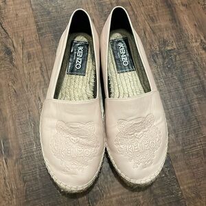 Kenzo Tiger Espadrilles in Rose Clair size 38